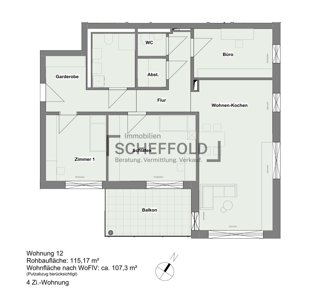 **KfW-40-QNG**Großzügig! Durchdachte Neubau-Eigentumswohnung mit herrlichem Sonnenbalkon